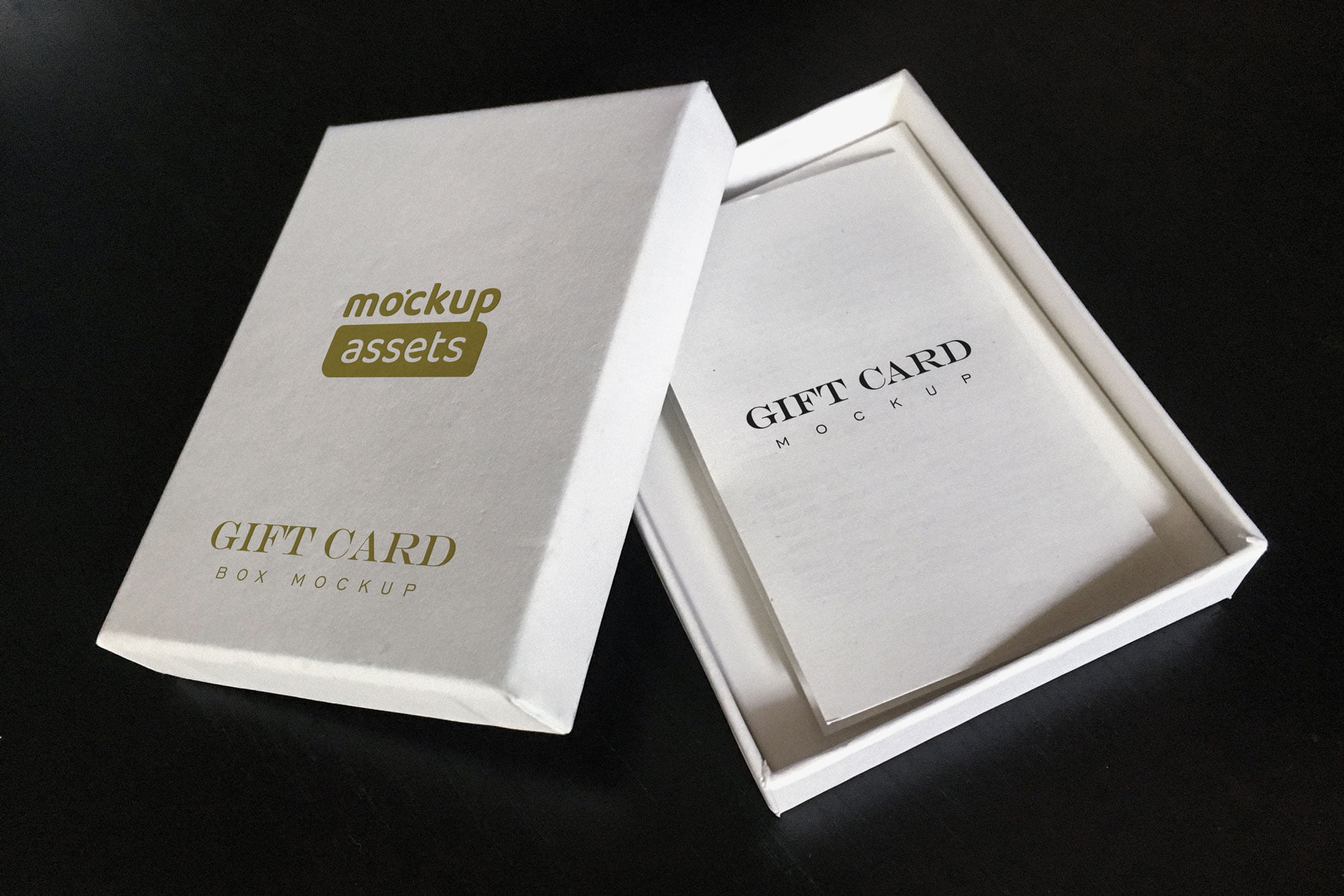 Gift Card Box Open Mockup