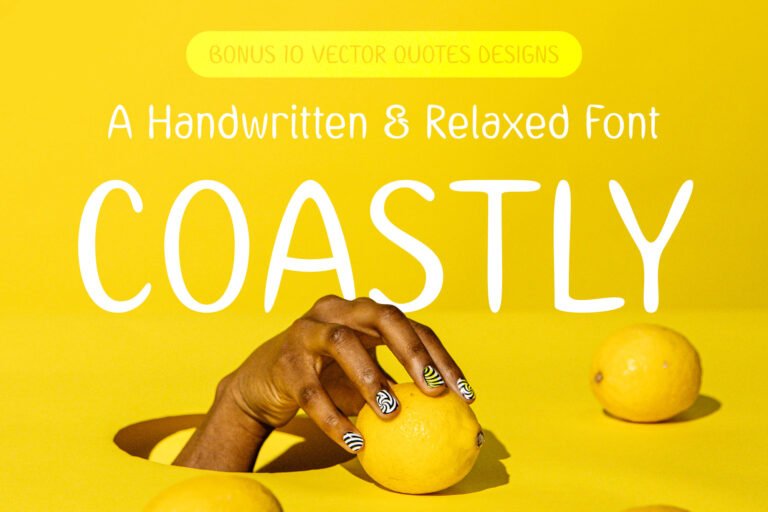 Coastly Handwritten Font Cover