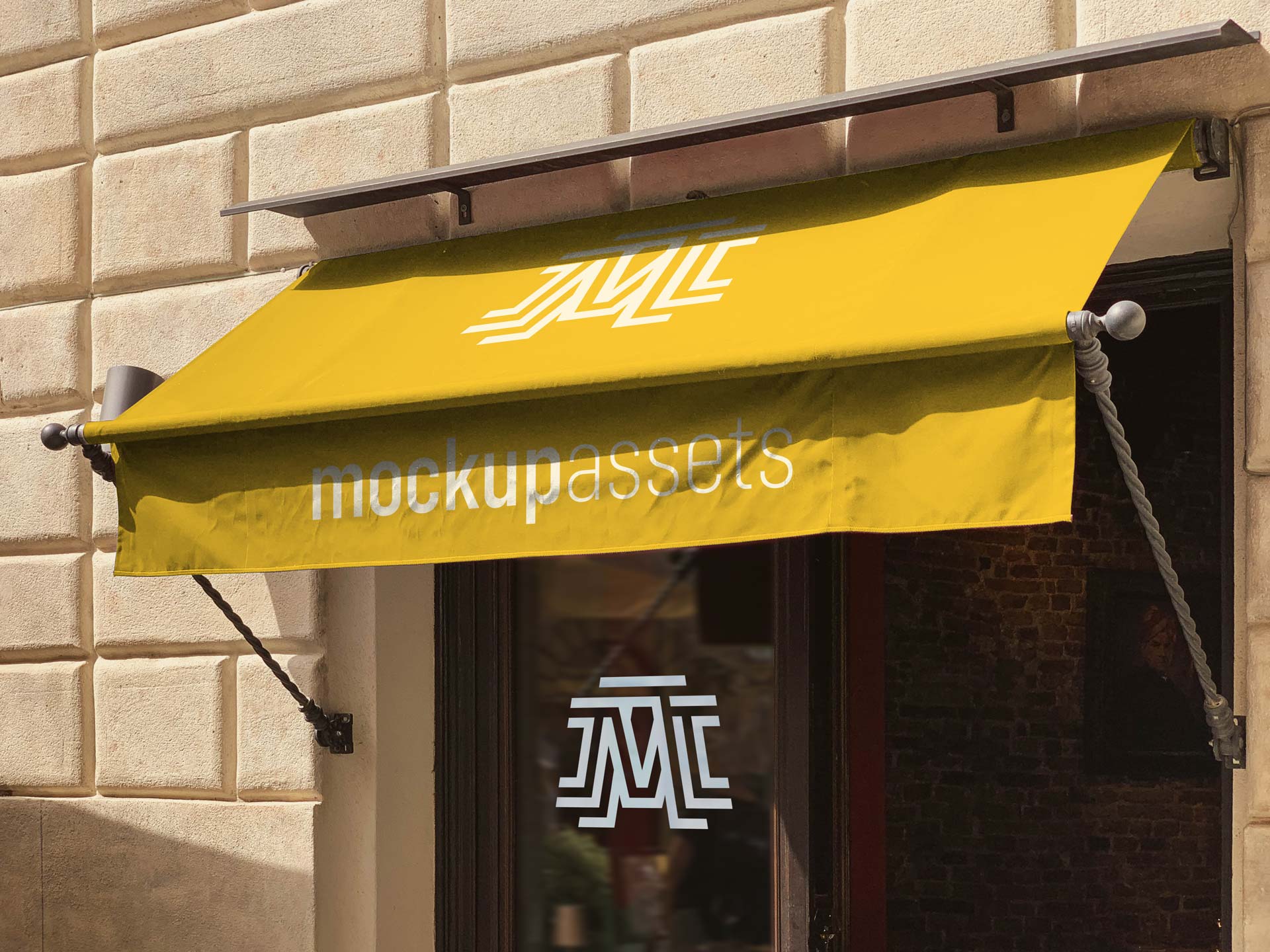 Window and Awning Mockup - Full Color