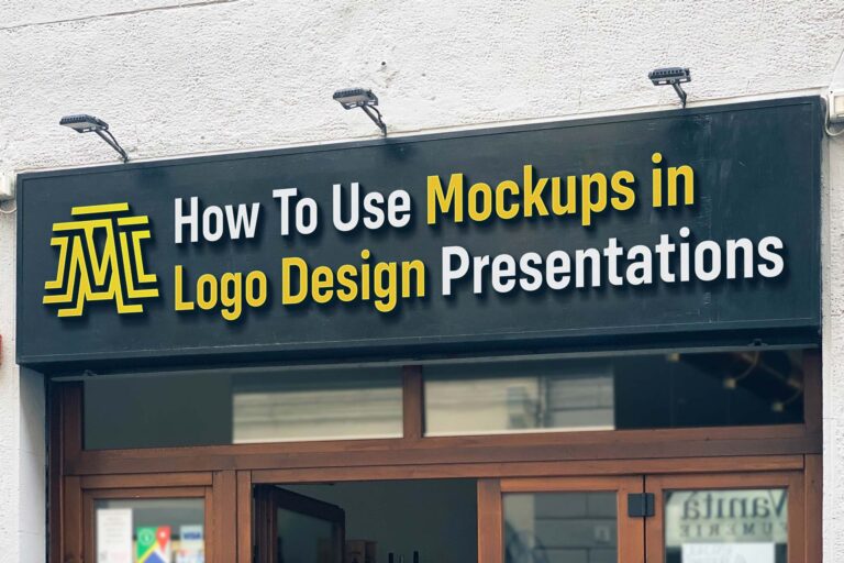 How to use mockups in logo design presentations